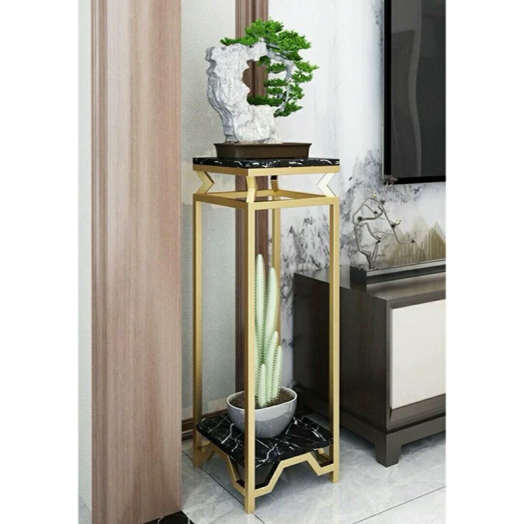 サイドテーブル コンソールテーブル ．玄関テーブル花台 人造大理石 高さ90cm