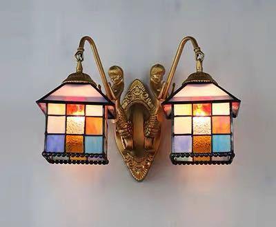 壁掛け照明 ．ステンドグラス ランプ 壁掛け灯