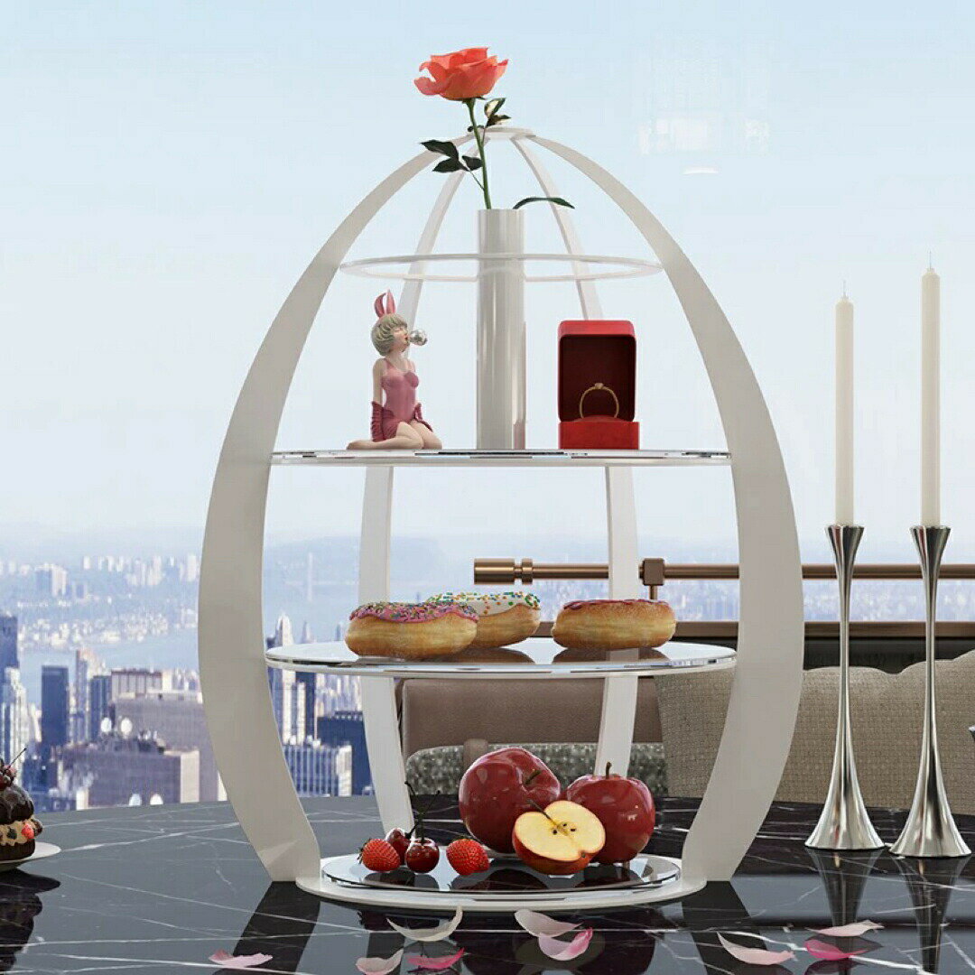 高級ケーキスタンド プレート4段セット アフタヌーンティー フルーツ トレー 皿