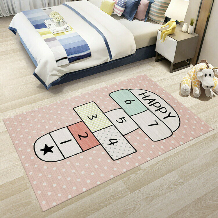 ラグカーペット リビングマット ラグマット、カーペット、ラグ、マッ 子供部屋 滑り止め付 ホットカーペット対応 床暖房対応