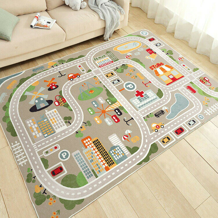 ラグカーペット リビングマット ラグマット、カーペット、ラグ、マッ 子供部屋 滑り止め付 ホットカーペット対応 床暖房対応