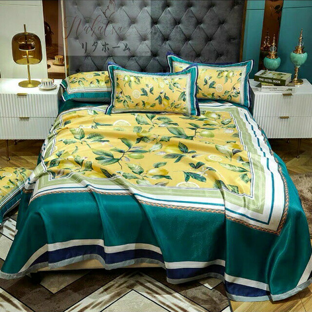 ワイドダブル ベッド用品3点セット ．寝具 枕カバー ベッドパッド 夏用 涼感