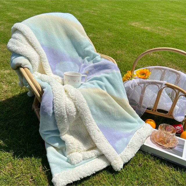 Rakuten - 可愛い 毛布 ブランケット ひざ掛け かけ布団100x150 暖かい