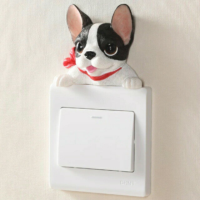 コーギー犬 3D 立体 スイッチフレーム インテリア雑貨 スイッチ装飾