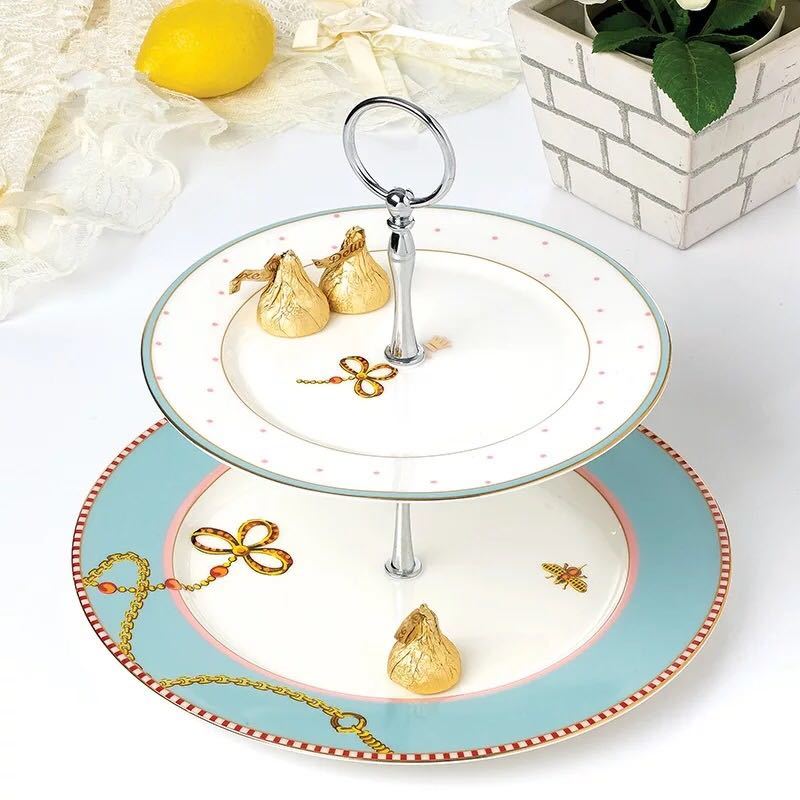 樂天商城 - 西洋ケーキ スタンド プレート 2段セット