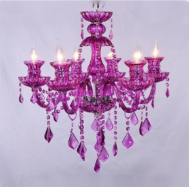 豪華水晶ペンダントライト．洋風照明 シャンデリア 北欧デザイン 天井照明 6灯 電源直結タイプ(3.0)