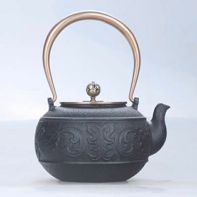 鋳鉄 鉄 急須 職人手作り鉄瓶 やかん 提梁壺 茶壺 水壷 煮茶壷 茶道具