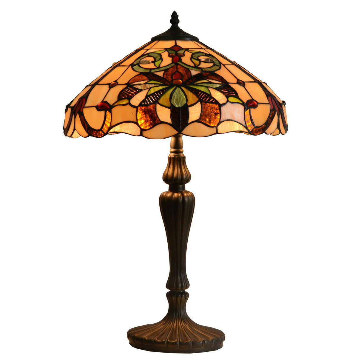 Orchid Lamps - ステンドグラスランプ 卓上スタンド 豪華テーブルランプ 卓上照明