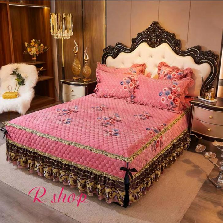 高級ワイドダブル ベッド用品4点セット 寝具 ボックスシーツ　枕カバー掛け布団カバー ベッドカバー サイズ選択可能