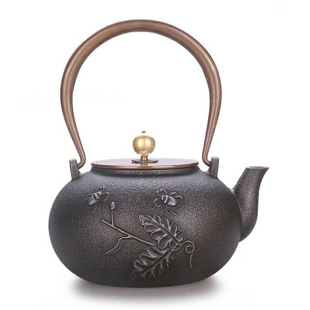 鋳鉄 鉄 急須 職人手作り鉄瓶 やかん 提梁壺 茶壺 水壷 煮茶壷 茶道具