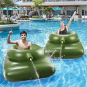 Sinessy 楽天市場店 新生活用品 空気入りスプリンクラー水上対戦玩具TANKプールパーティー水遊びスプリンクラー浮き輪