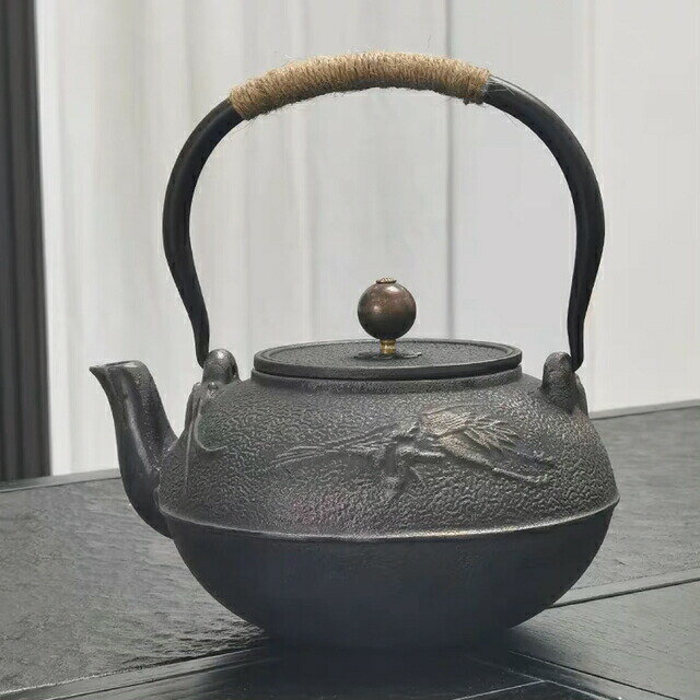 鋳鉄 鉄 急須 職人手作り鉄瓶 やかん 提梁壺 茶壺 水壷 煮茶壷 茶道具