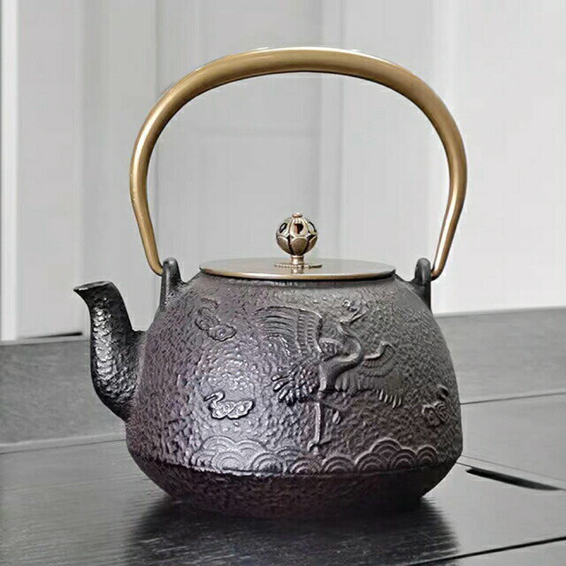 鋳鉄 鉄 急須 職人手作り鉄瓶 やかん 提梁壺 茶壺 水壷 煮茶壷 茶道具