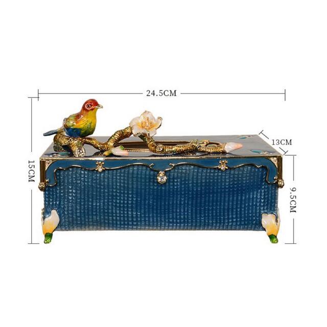 エナメル工芸 インテリア雑貨 .高級ティッシュケース [3]
