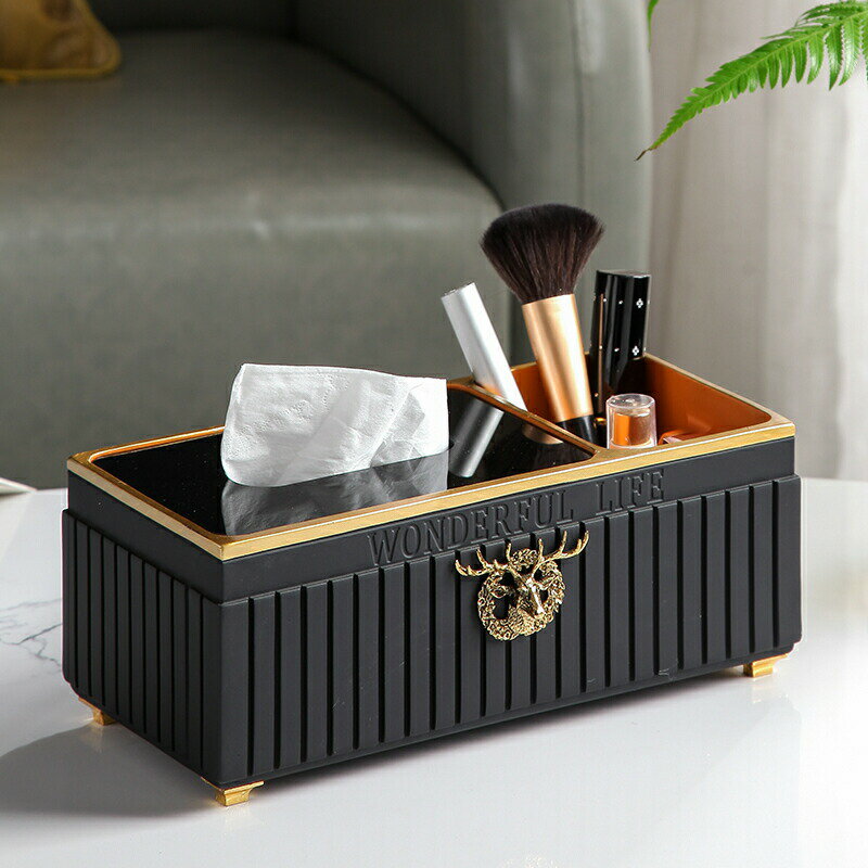 TI65-1高級感のある ．ティッシュケース 小物入れ　収納付きティッシュケースA/TI65-1●商品サイズ：26 x 12 x 10 (cm)●材質：ABS樹脂、プラスチック☆☆★★★★★★★★★★★★★☆☆◆お客様のご覧になっているモニ...