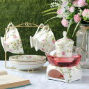Sinessy 楽天市場店 新生活用品 ティー・コーヒーカップセット カップ&ソーサー4客セット .陶磁器ティーセット