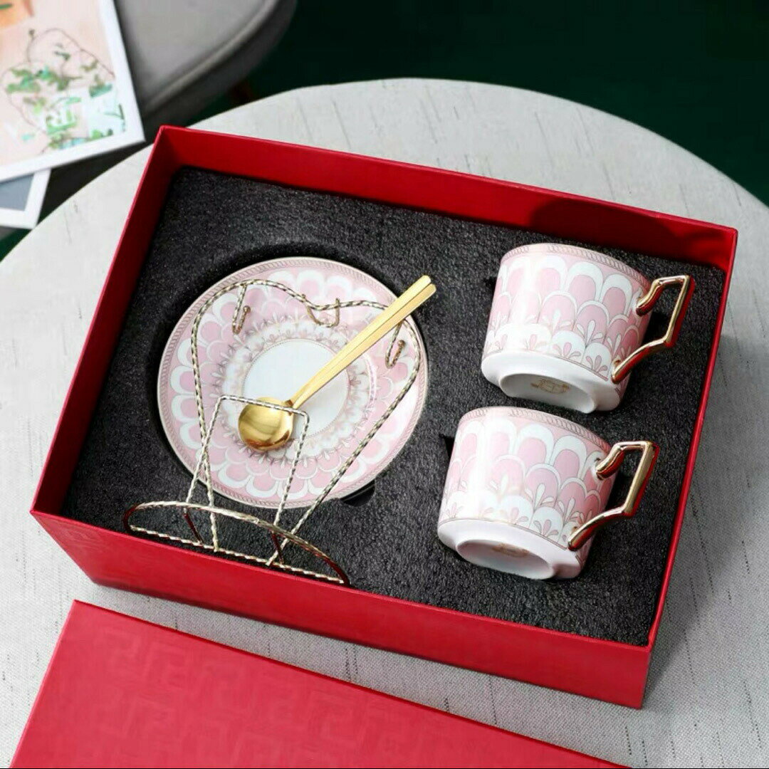 Sinessy 楽天市場店のティー・コーヒーカップセット カップ＆ソーサー2客セット ．陶磁器ティーセット Sinessy 楽天市場店 新生活用品｜アングル2