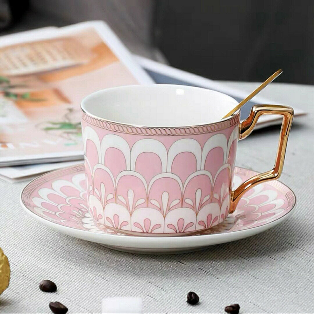Sinessy 楽天市場店のティー・コーヒーカップセット カップ＆ソーサー2客セット ．陶磁器ティーセット Sinessy 楽天市場店 新生活用品｜アングル3