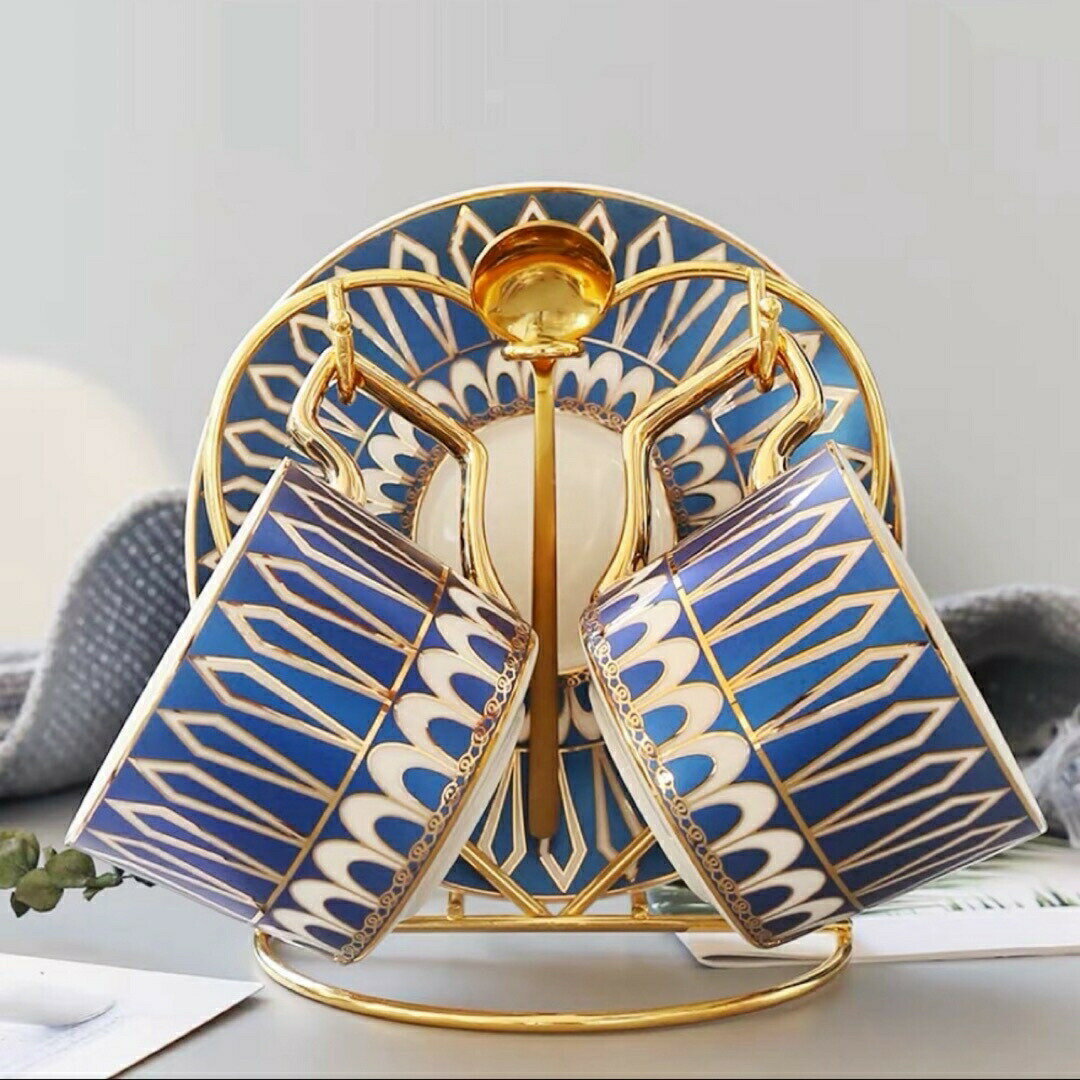 ティー・コーヒーカップセット カップ＆ソーサー2客セット ．陶磁器ティーセット Sinessy 楽天市場店 新生活用品