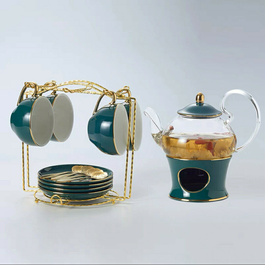 ティー・コーヒーカップセット カップ＆ソーサー4客セット 陶磁器ティーセット