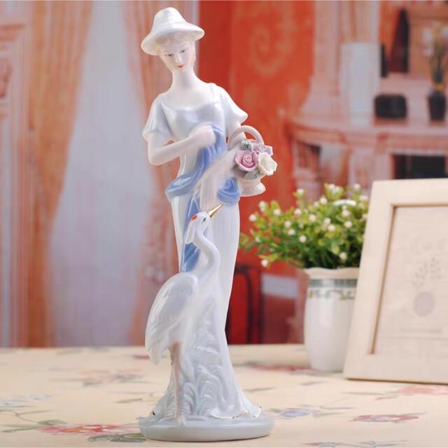 陶器 置物 西洋調陶器 北欧風磁器 陶器製人形 磁器製品 手作り 部屋飾り