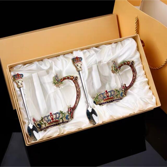 高級ガラス製 ティーカップ セット食器 コーヒーカップ 豪華カップセット