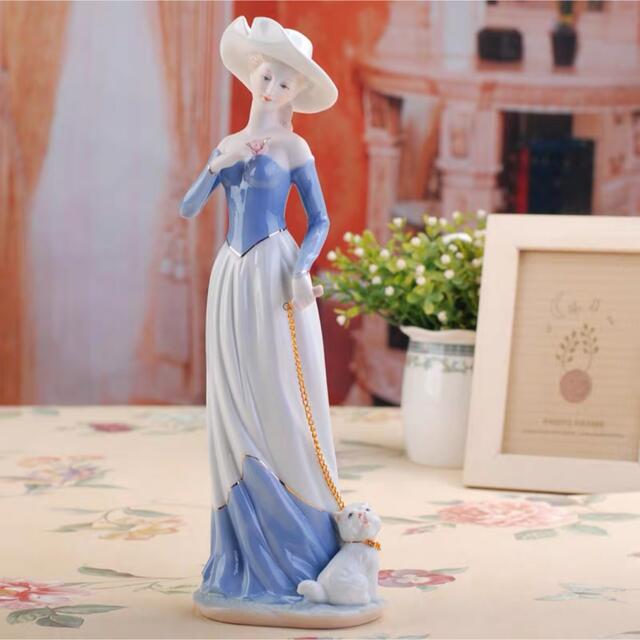 陶器 置物 西洋調陶器 北欧風磁器 陶器製人形 磁器製品 手作り 部屋飾り