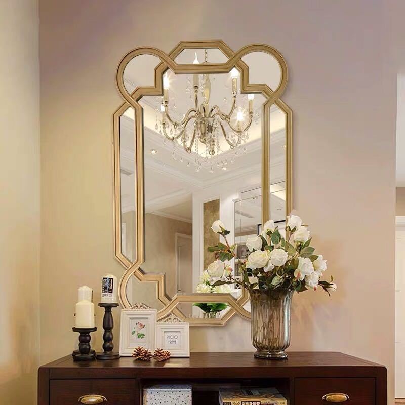 豪華鏡 アンティーク調 壁掛け鏡 壁掛け 壁掛けミラー ウォールミラー 70x100cm