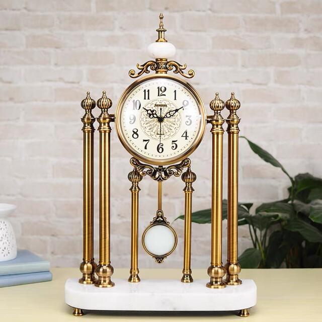 商品説明素材：&nbsp;人造大理石&nbsp;金属&nbsp;有機ガラス&nbsp;静音機芯サイズ：幅34&nbsp;x&nbsp;高さ52&nbsp;(cm)商品状態：新品カラー：写真通り☆☆☆☆お客様のご覧になっているモニター等により...