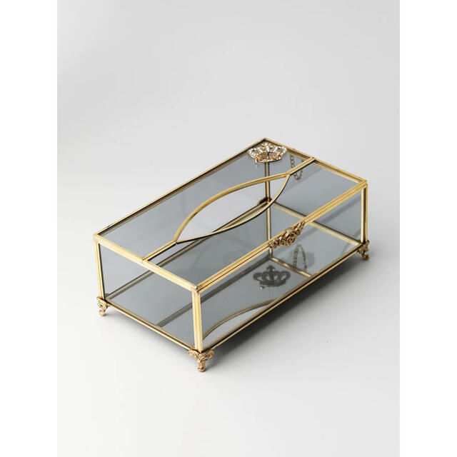 高級感のある ティッシュケース ティッシュカバー ガラス製