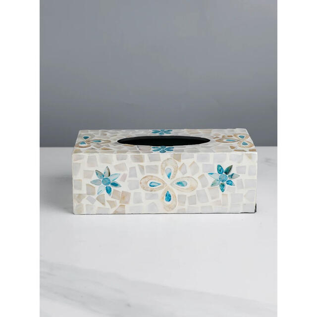 高級感のある ティッシュケース ティッシュカバー 北欧 貝素材入れ