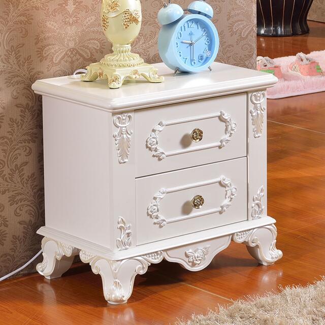 高級サイドテーブル ロココ調 ヨーロッパスタイル お姫様家具 収納キャビネット