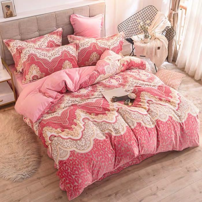 樂天商城 - ワイドダブル ベッド用品4点セット 寝具 ボックスシーツ　枕カバー掛け布団カバー ベッドカバー 別サイズあり