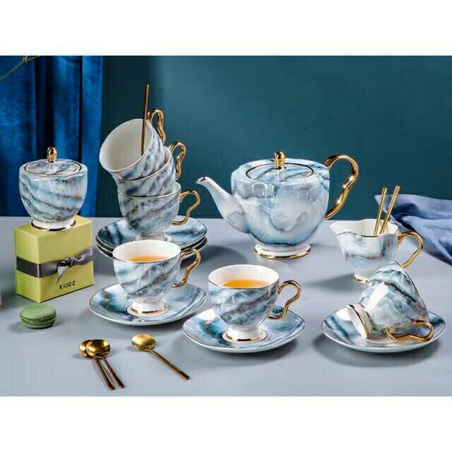 ティー・コーヒーカップセット カップ＆ソーサー6客セット ．陶磁器ティーセット