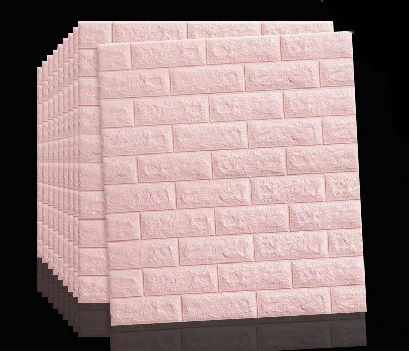 50枚 70cm×70cm 背景壁 3D立体レンガ模様壁紙 防水 汚い防止 カビ防止 高品質