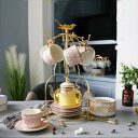 Sinessy 楽天市場店 新生活用品 ティー・コーヒーカップセット カップ&ソーサー6客セット .陶磁器ティーセット