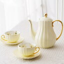 Sinessy 楽天市場店 新生活用品 高級ティー・コーヒーカップセット カップ&ソーサー4客セット 陶磁器ティーセット