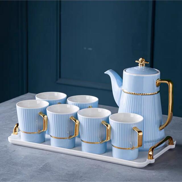 ティー・コーヒーカップセット カップ6客セット ．陶磁器ティーセット Sinessy 楽天市場店 新生活用品
