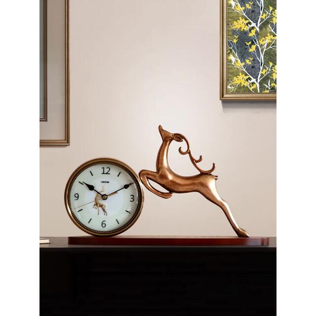 テーブルクロック ．置き時計 クロックアラーム 上品時計 高級置き時計(3)