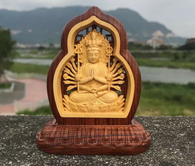 置き物 鎮宅 供養品 縁起物 開運風水置物 金運祈願 上品な工芸品 仏教古美術品 黄楊木精彫細工