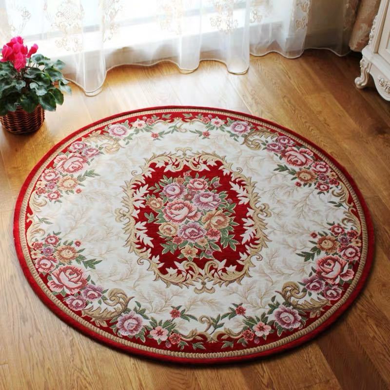 カーペット ラグマット 100c．ホットカーペット対応 花柄