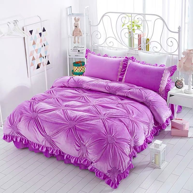 ベッド用品4点セット 寝具 ボックスシーツ　枕カバー掛け布団カバー ．ベッドパッド 別サイズあり