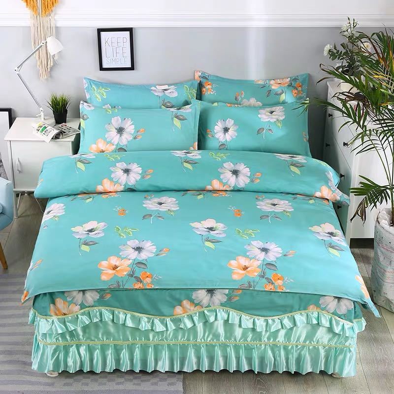 ベッド用品4点セット 寝具 ボックスシーツ 枕カバー掛け布団カバー ベッドパッド 別サイズあり