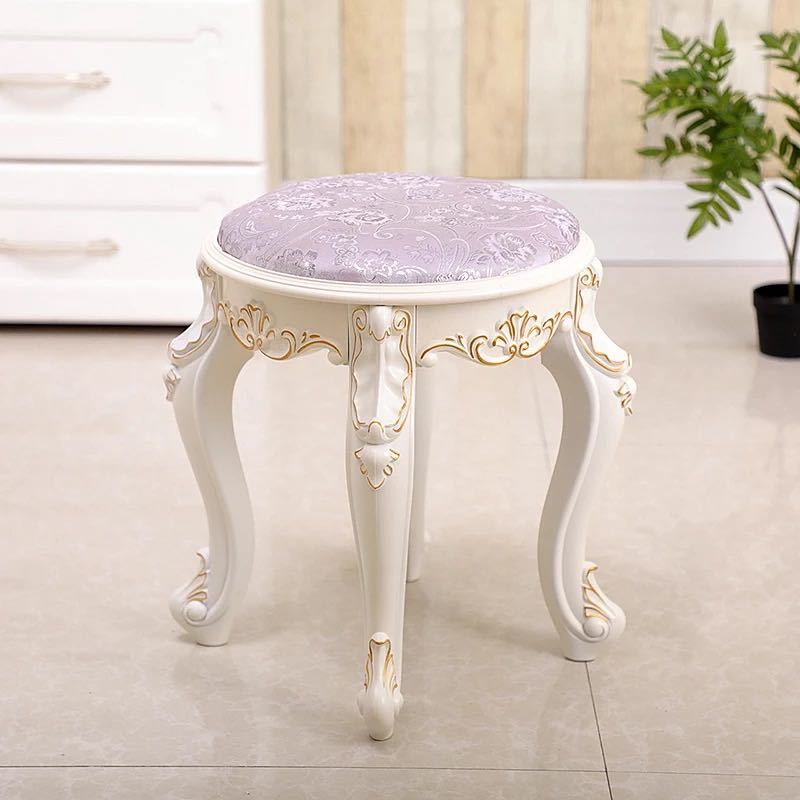 樂天商城 - 豪華姫系スツール 布刺繍ソファスツール ．インテリア 猫脚 イス チェアー