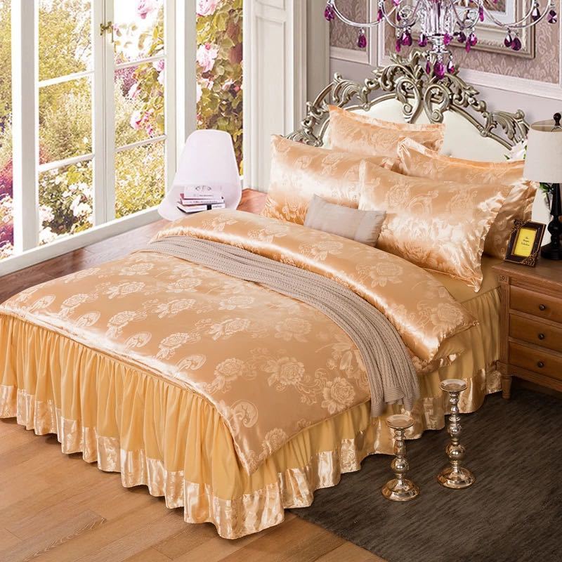 商品サイズ・組成について（カバー4点セット)【素材】ポリエステル　100％ベッドパッド1点 ：150x200x45 （cm）掛布団カバー1点： 約200x230 （cm）枕カバー2点： 約48x74cm購入後のキャンセルは、ご遠慮ください。...