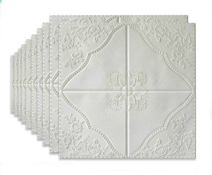 ◆厚さ：0.5cm◆状態：新品◆材質：XPEエコ フォーム◆50枚 70cm×70cm◆裏面に粘着性があり、はがすと、壁に貼ることができる3D壁紙◆防水 汚い防止 カビ防止◆貼り付け方は簡単。各場所に適用！◆手作業での採寸の為、若干誤差があ...