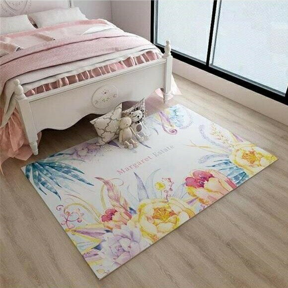 ラグカーペット リビングマット ラグマット 滑り止め付 ホットカーペット対応 床暖房対応