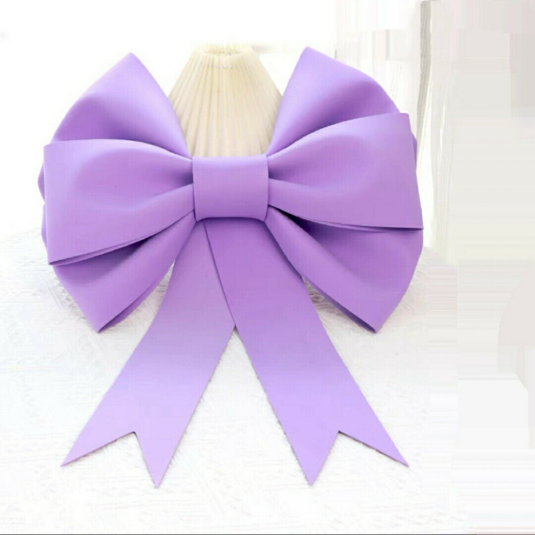 ビッグリボン大型リボン50cm立体型リボン　納車式 クリスマス飾り　結婚式　装飾