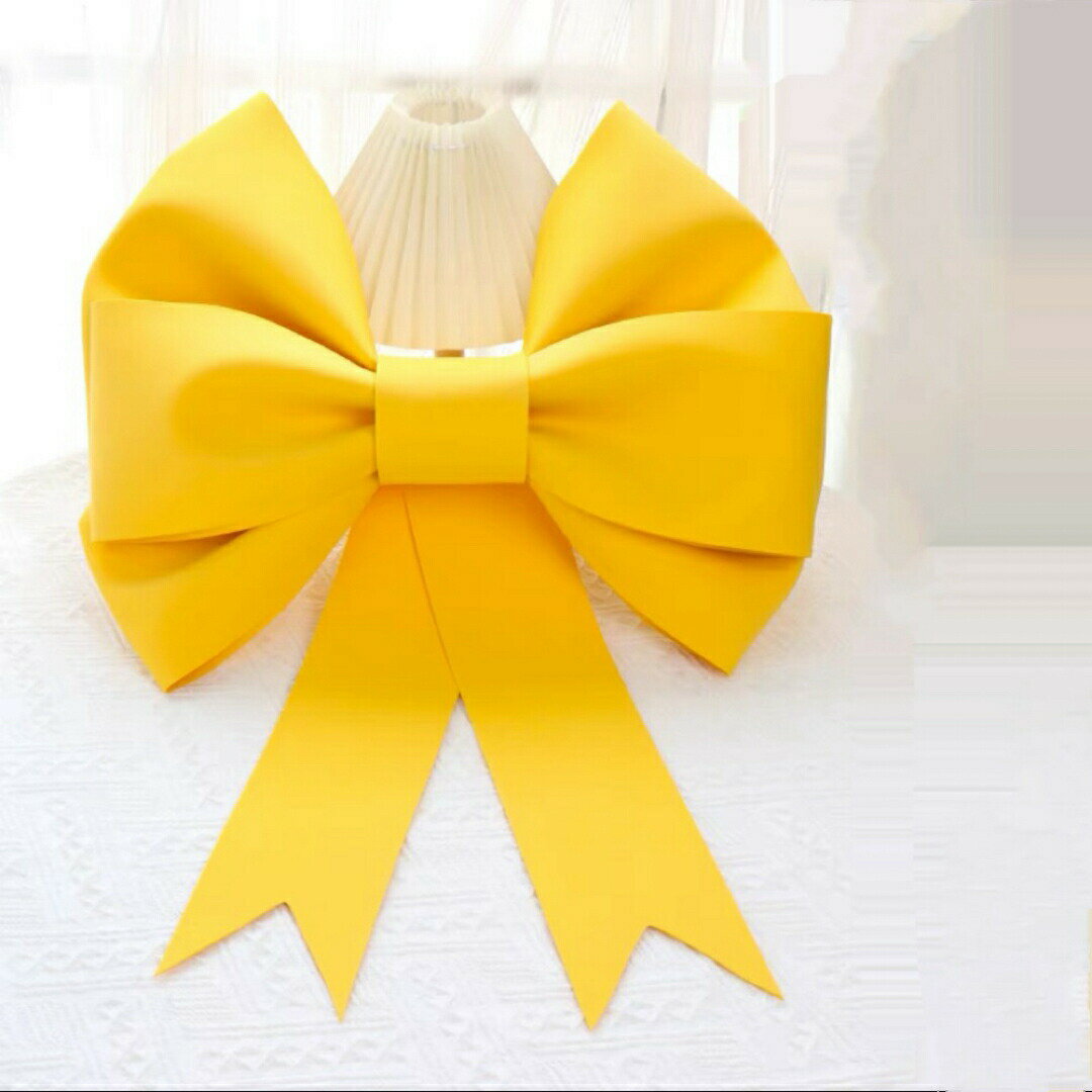 ビッグリボン大型リボン50cm立体型リボン　納車式 クリスマス飾り　結婚式　装飾