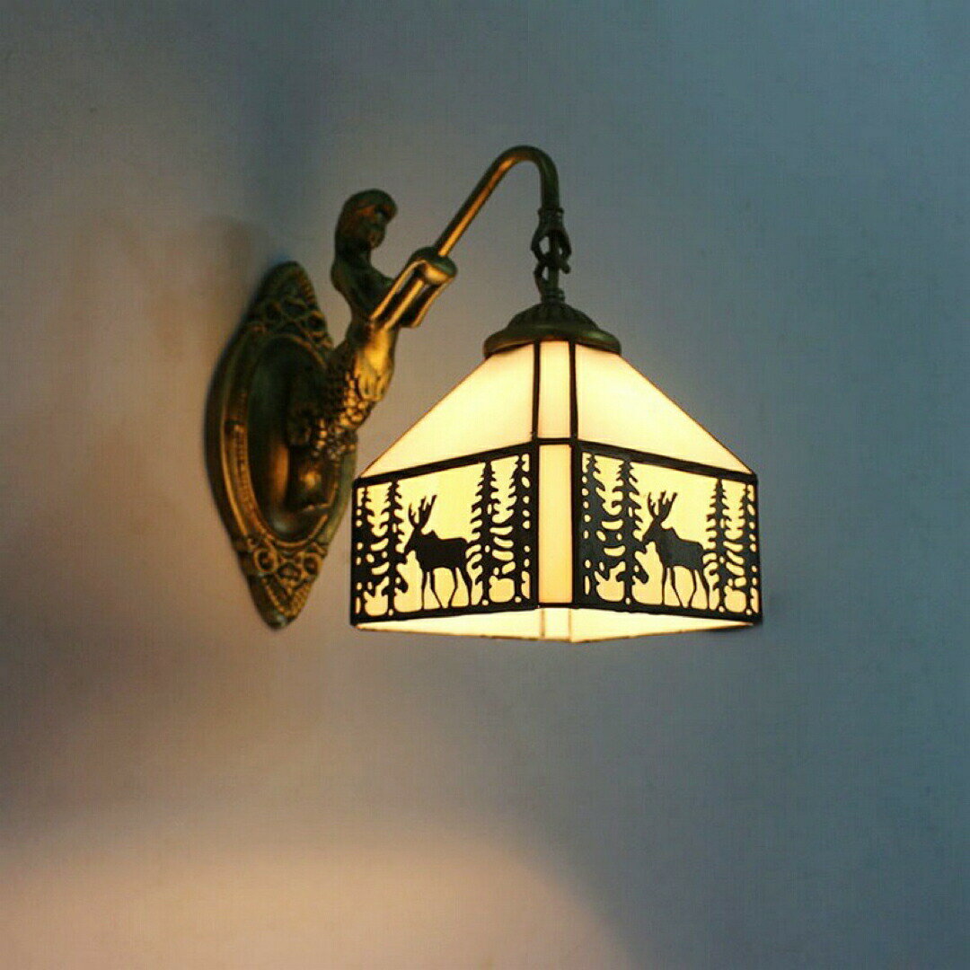 壁掛け照明ブラケットライト壁掛け灯 玄関照明 インテリア照明 ステンドグラス